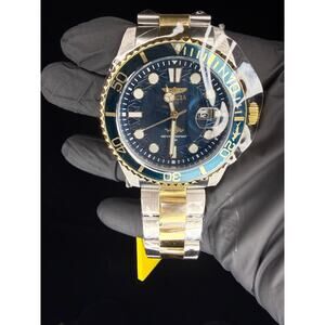 Invicta 30021 Pro Diver 43mm Blue Dial Stainless Steel Strap Two Tone Mens Watch